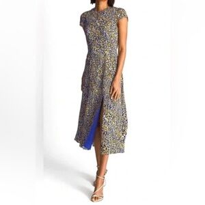 Reiss Blue Livia Printed Cut Out Back Midi Dress Size 8
/ Floral Dress